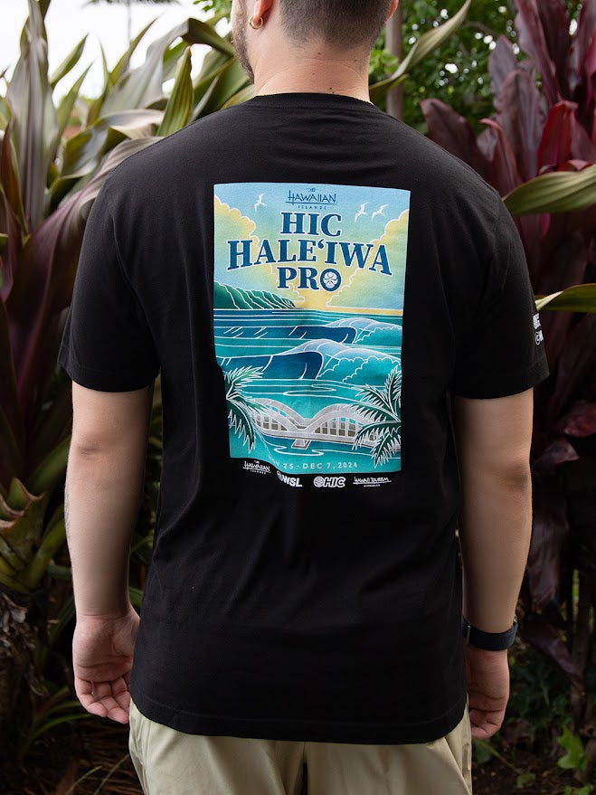 HIC HALEIWA PRO 2024 BIG BRADDAH TEE - BLACK