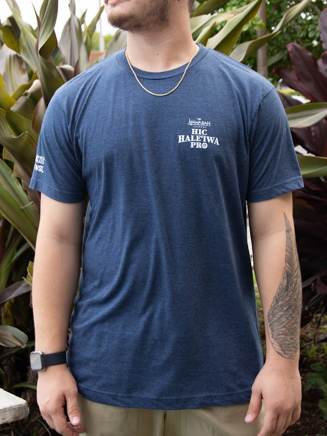 HIC HALEIWA PRO 2024 TEE - HEATHER NAVY