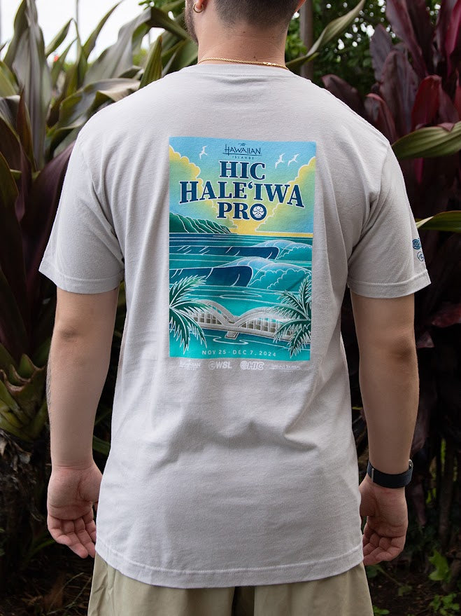 HIC HALEIWA PRO 2024 TEE - SILVER