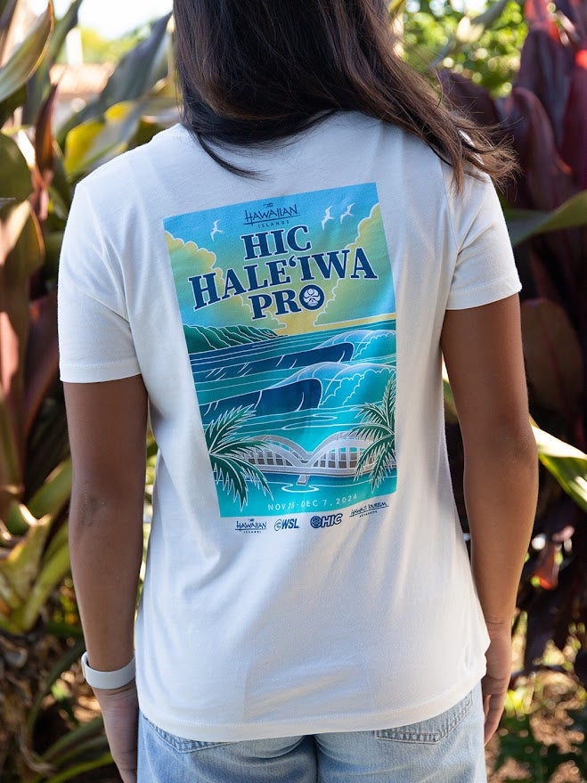 HIC HALEIWA PRO 2024 WOMENS TEE - WHITE