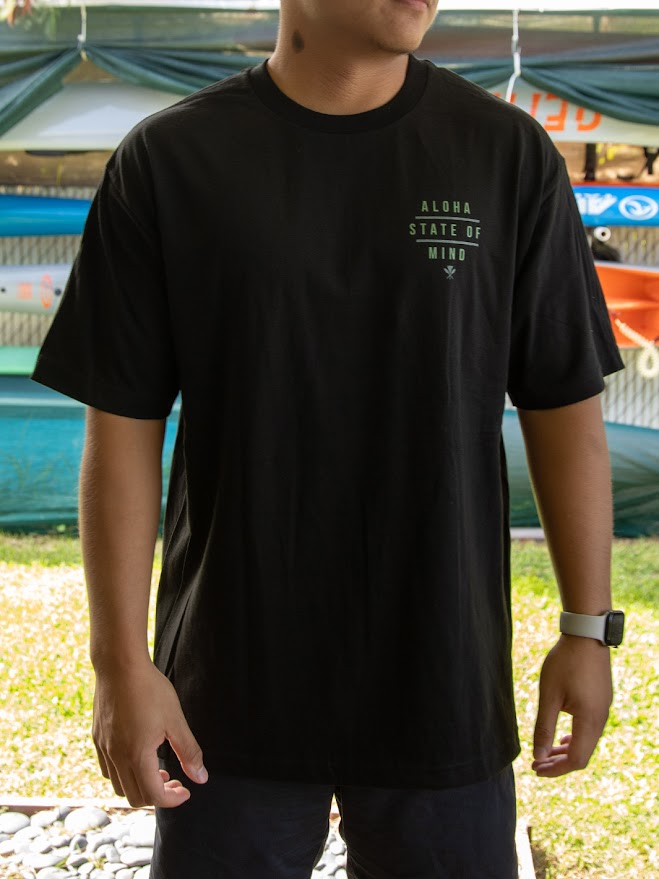 HIC ALOHA STATE OF MIND BIG BRADDAH TEE - BLACK