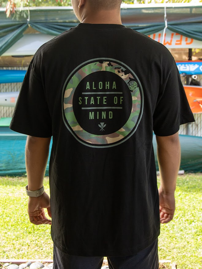 HIC ALOHA STATE OF MIND BIG BRADDAH TEE - BLACK
