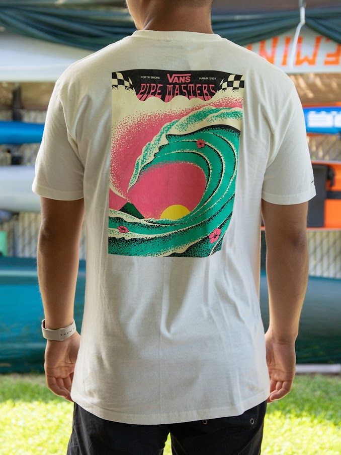 VANS 2024 PIPE MASTERS POSTER ART TEE - (VINTAGE WHITE) FS8