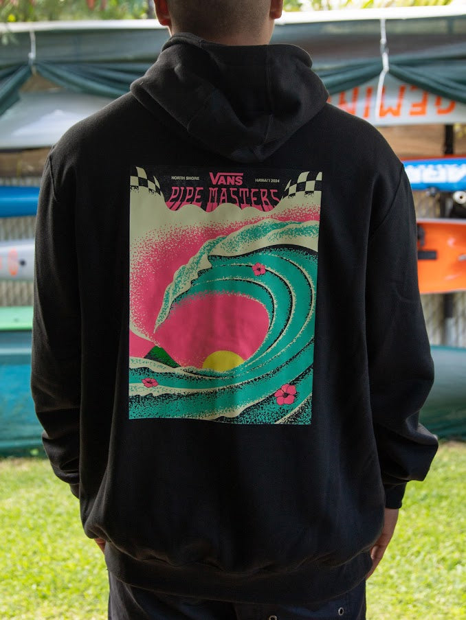 VANS 2024 PIPE MASTERS POSTER ART ZIP FLEECE - BLACK