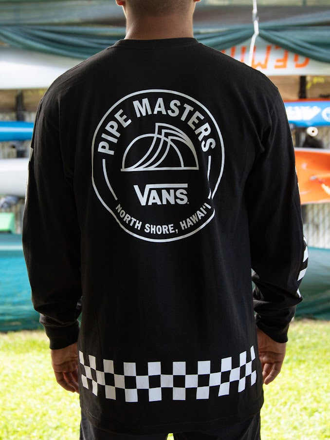 VANS 2024 PIPE MASTERS LOCK UP LONG SLEEVE TEE - BLACK