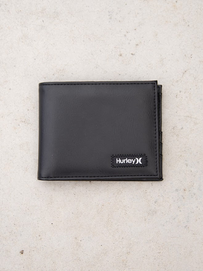 HURLEY ONE AND ONLY BIFOLD WALLET - BLACK