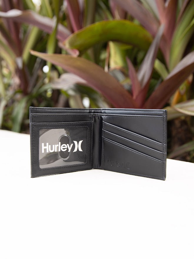 HURLEY ONE AND ONLY BIFOLD WALLET - BLACK