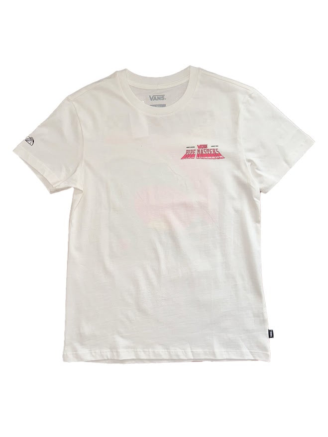 VANS 2024 PIPEMASTERS POSTER BFF WOMENS TEE - WHITE