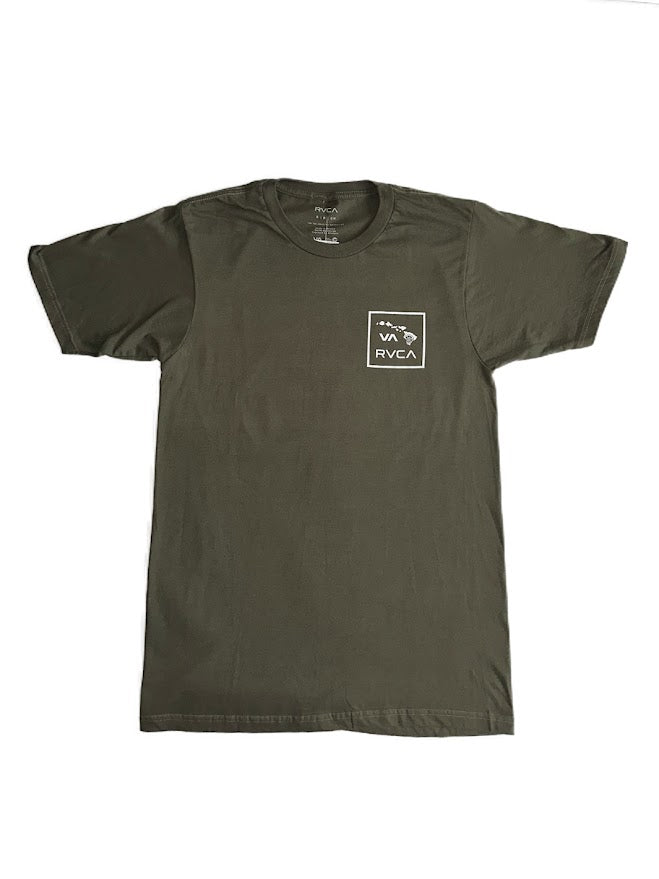 RVCA X HIC ATW TARO FILL TEE - MILITARY GREEN