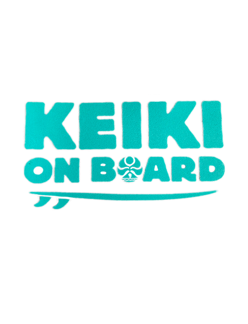HIC Keiki On Board Die Cut Sticker - Turquoise
