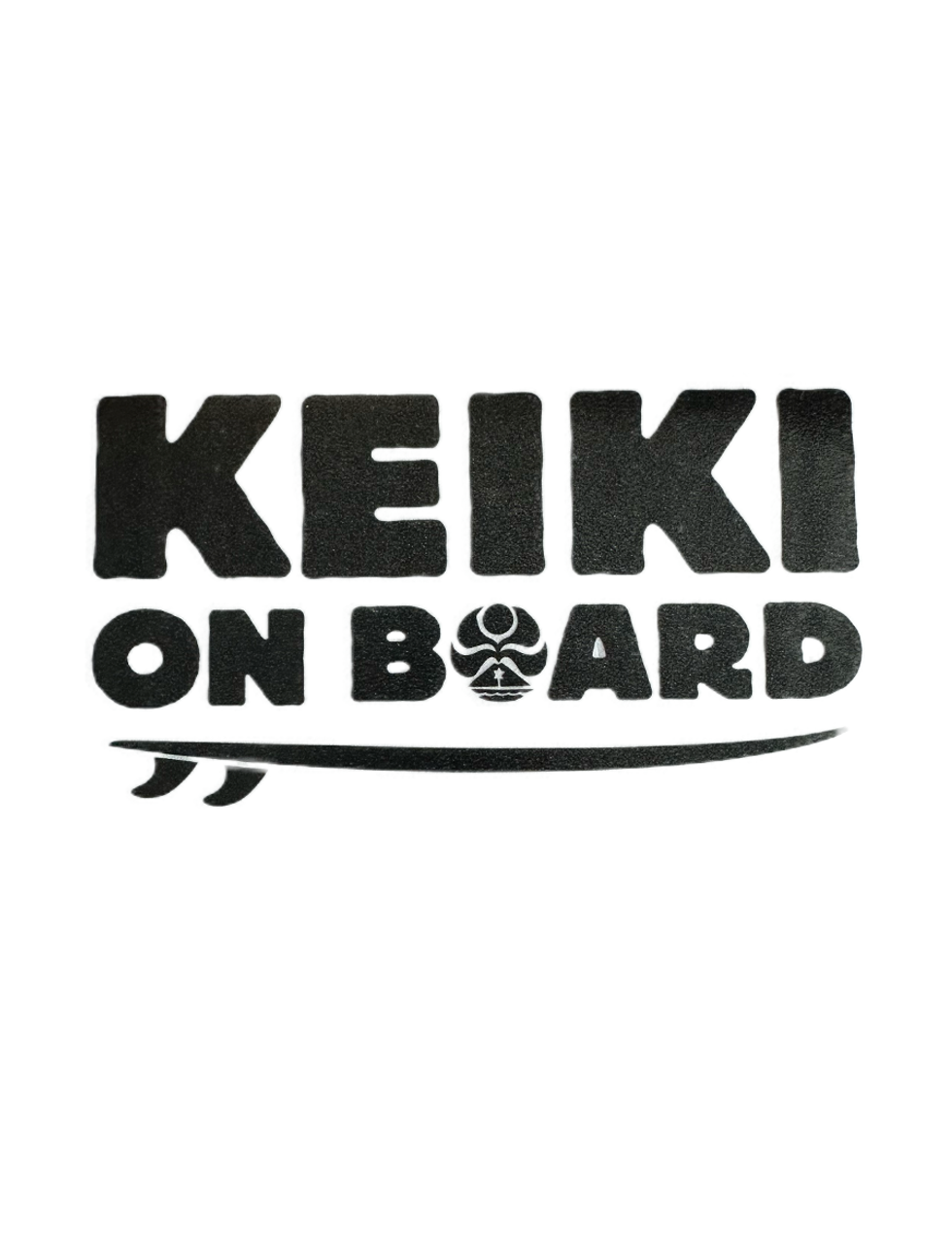 HIC Keiki On Board Die Cut Sticker - Black