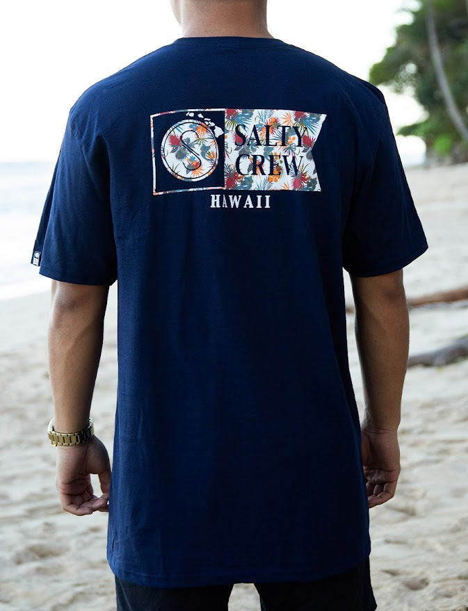 SALTY CREW ALPHA TROPICS TEE - NAVY