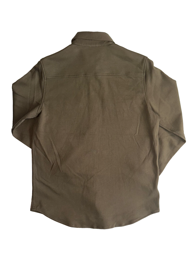 HIC TALOR LONG SLEEVE BUTTON DOWN SHIRT - OLIVE