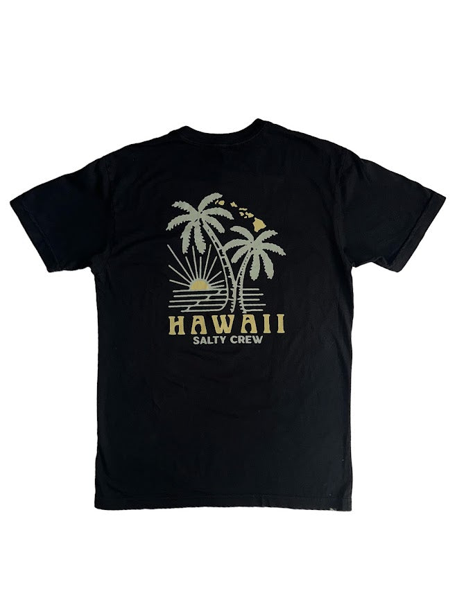 SALTY CREW ISLAND SUNSET TEE - BLACK