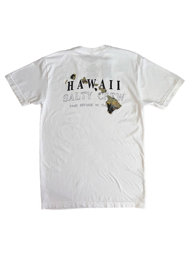 SALTY CREW HAWAII CHAIN TEE - WHITE