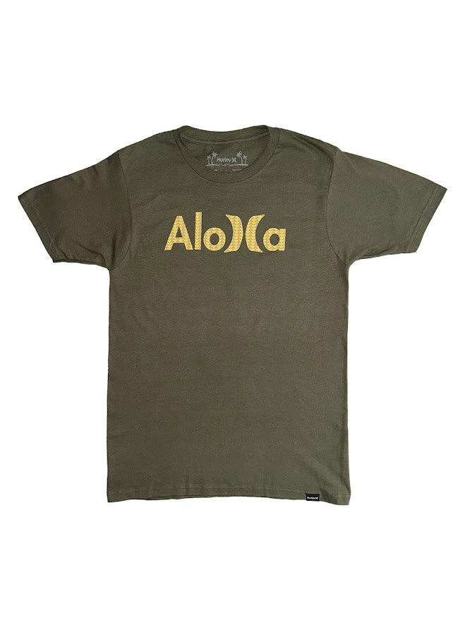 HURLEY ALOHA FILL TEE - GREEN