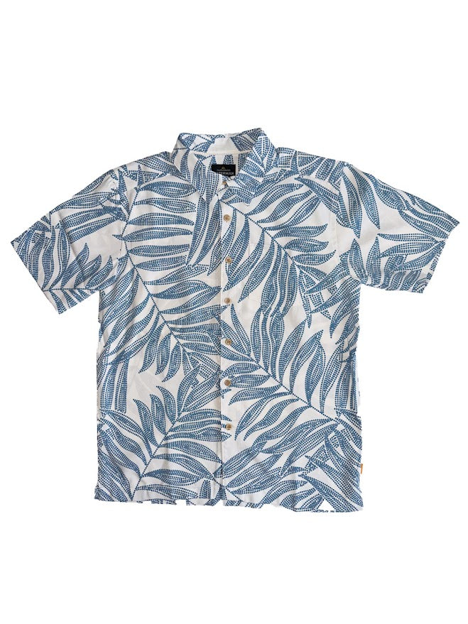 QUIKSILVER PALU BAY BUTTON DOWN WOVEN SHIRT - BALI BLUE (QMM15SW042)