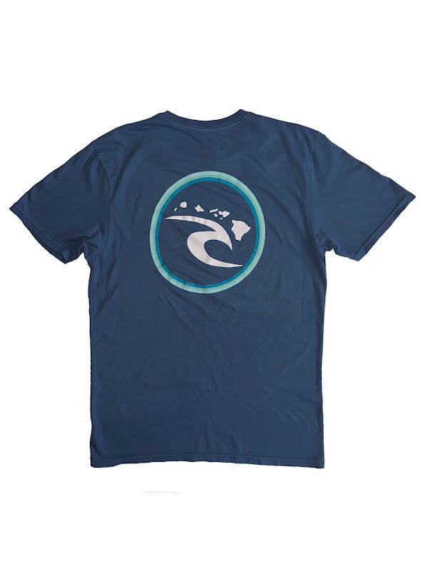 RIP CURL HAWAII RING TEE - LIGHT NAVY