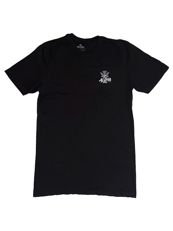 RIP CURL HAWAII TAPA HEX TEE - BLACK