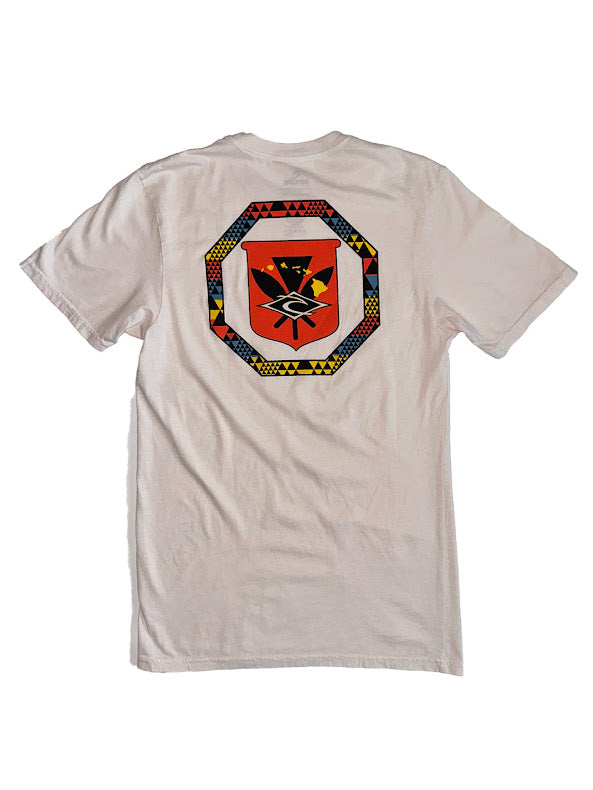 RIP CURL HAWAII TAPA HEX TEE - BONE