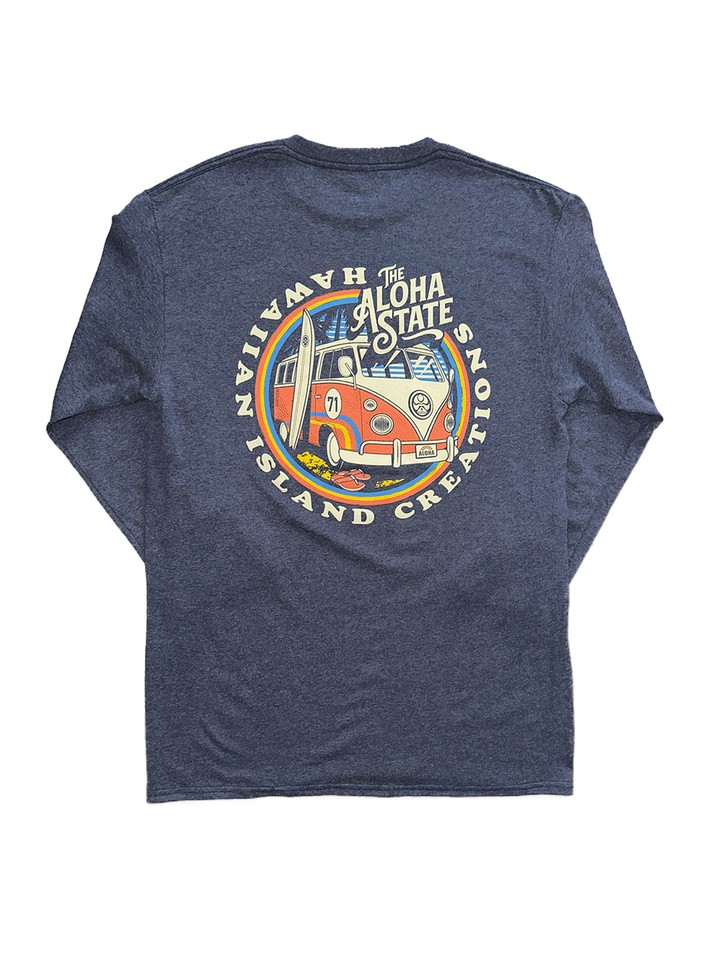 HIC BUS LIFE LONG SLEEVE - NAVY HEATHER