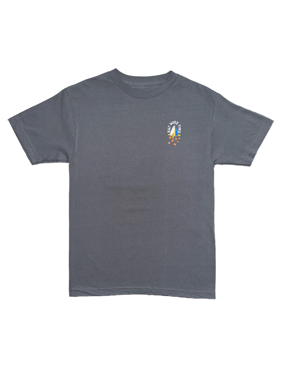 HIC EAT MORE POKE TEE- CHARCOAL GRAY