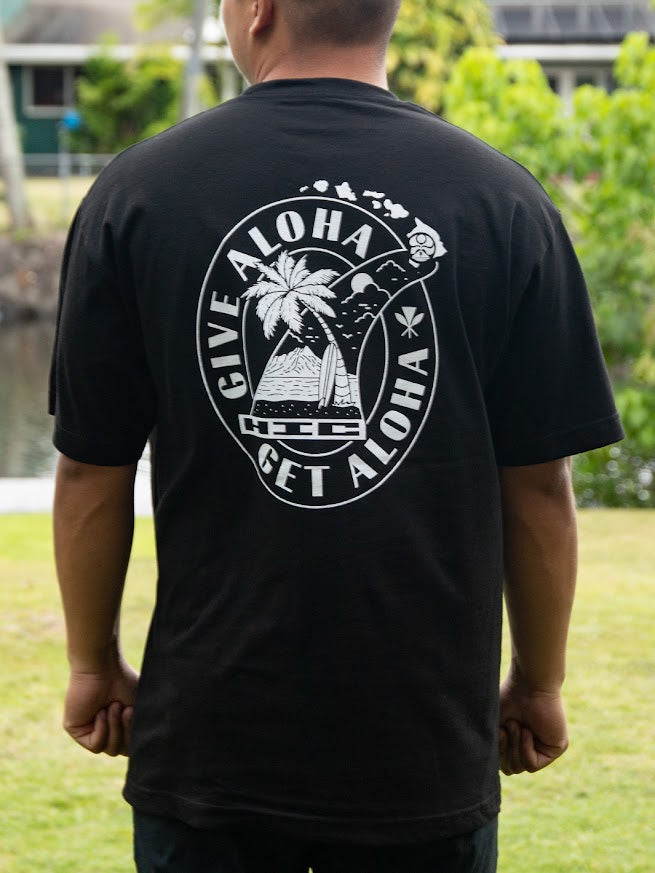 HIC ISLAND FIN BIG BRADDAH TEE - BLACK