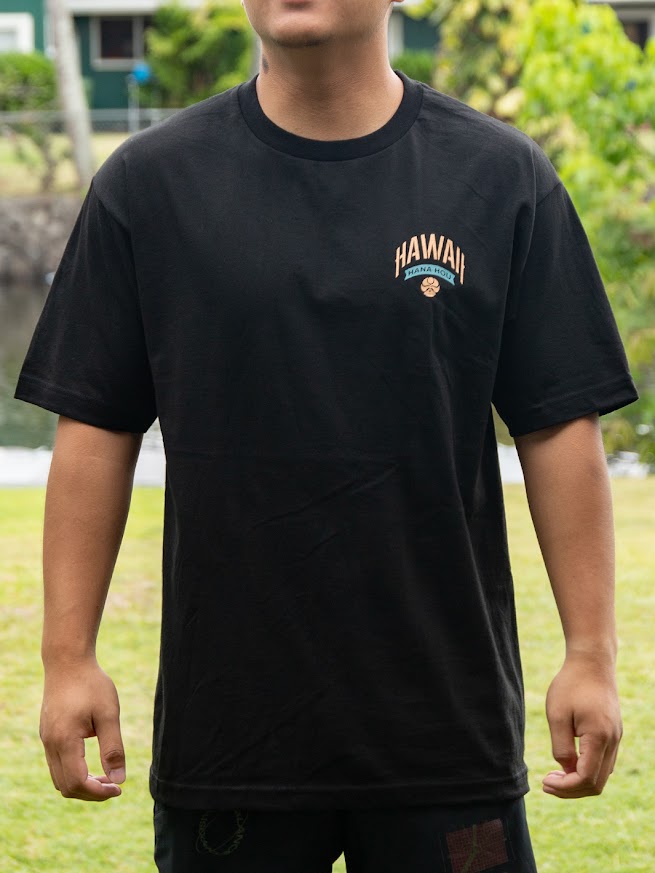 HIC HANA HOU OUTRIGGER BIG BRADDAH TEE - BLACK