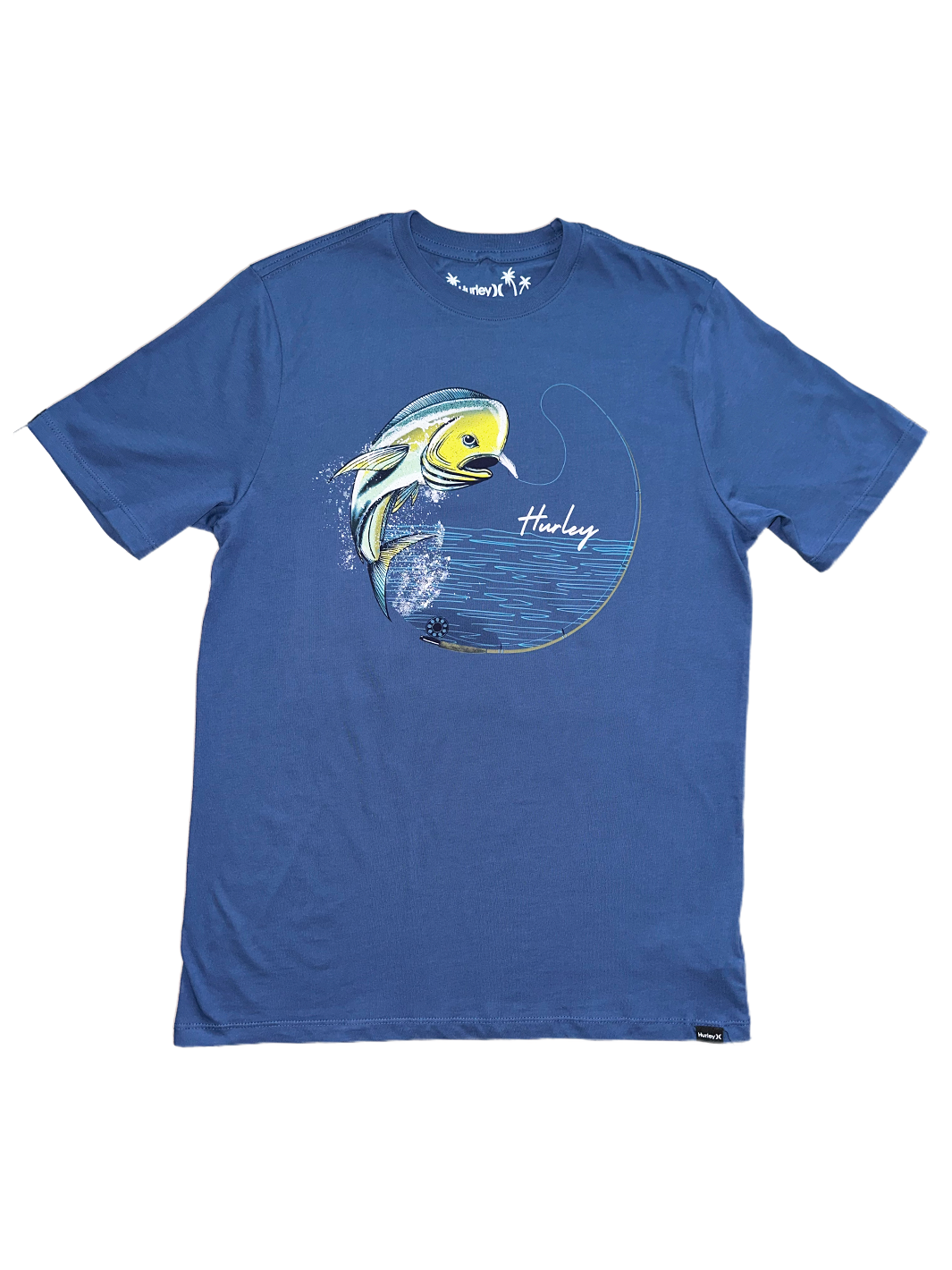 HURLEY EVD FISH ON TEE - BLUE