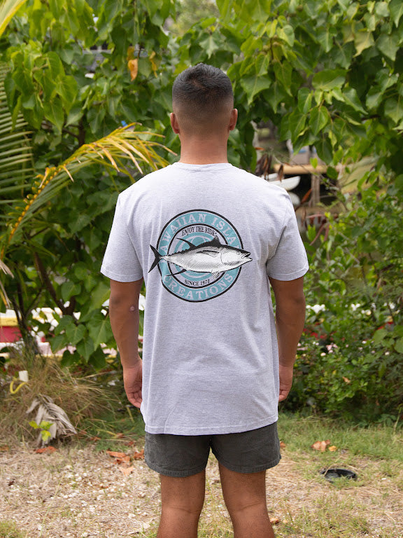 HIC ENJOY THE AHI TEE - GRAY