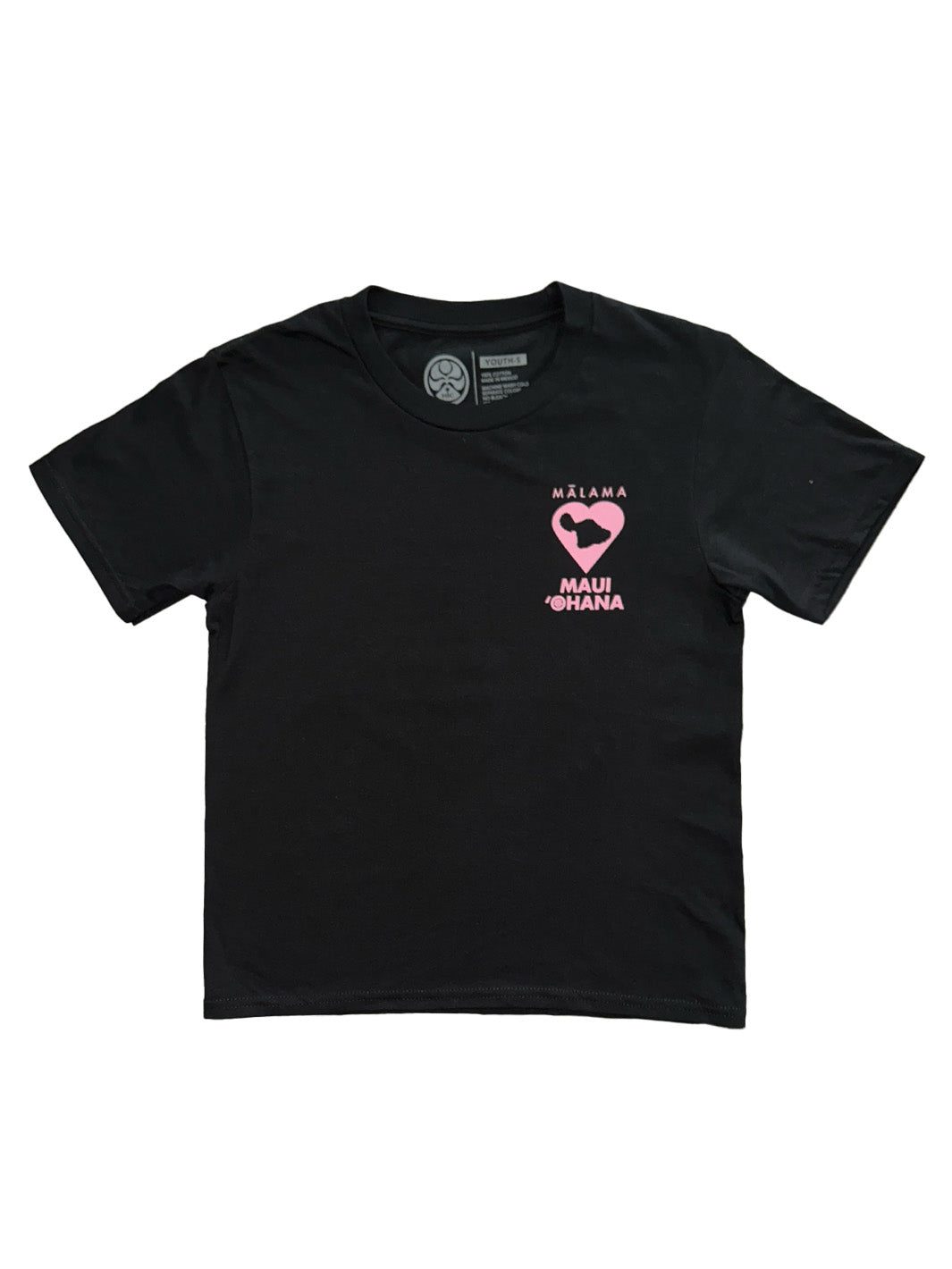 HIC MALAMA MAUI OHANA YOUTH TEE - BLACK