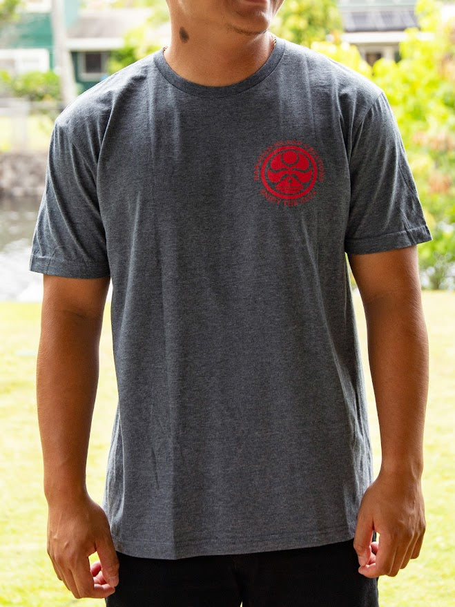 HIC ENJOY ULUA TEE - HEATHER CHARCOAL