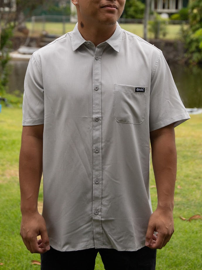 HIC HORIZON WOVEN SHIRT - GRAY