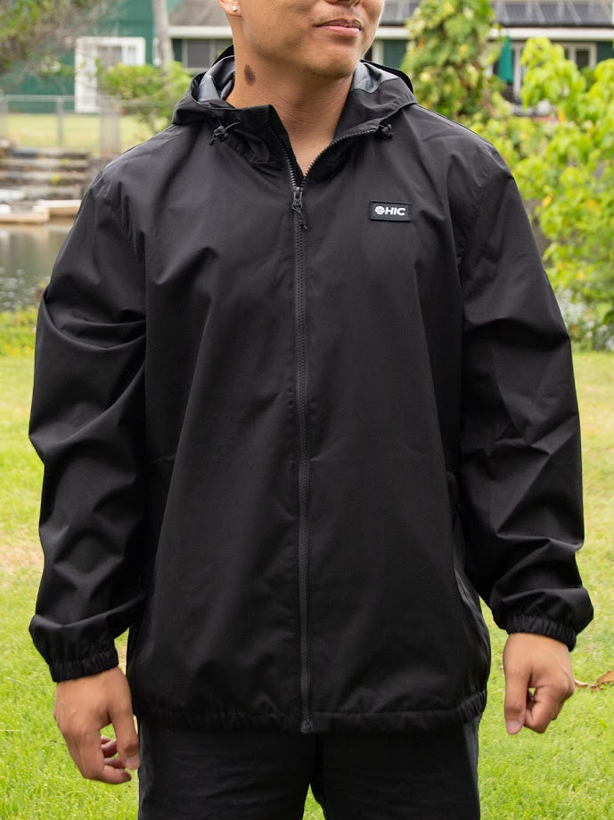 HIC MAJOR WINDBREAKER JACKET - BLACK – Hawaiian Island Creations