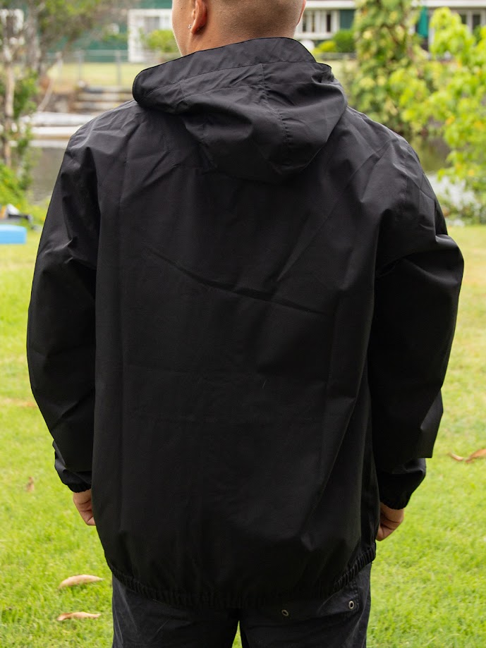 HIC MAJOR WINDBREAKER JACKET - BLACK – Hawaiian Island Creations