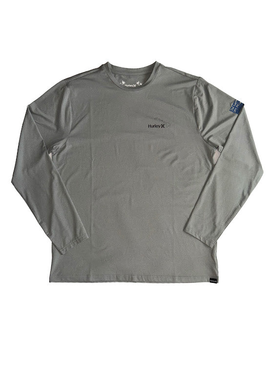 HURLEY HI ISLAND DIAMOND HYBRID LONG SLEEVE LYCRA - GRAY