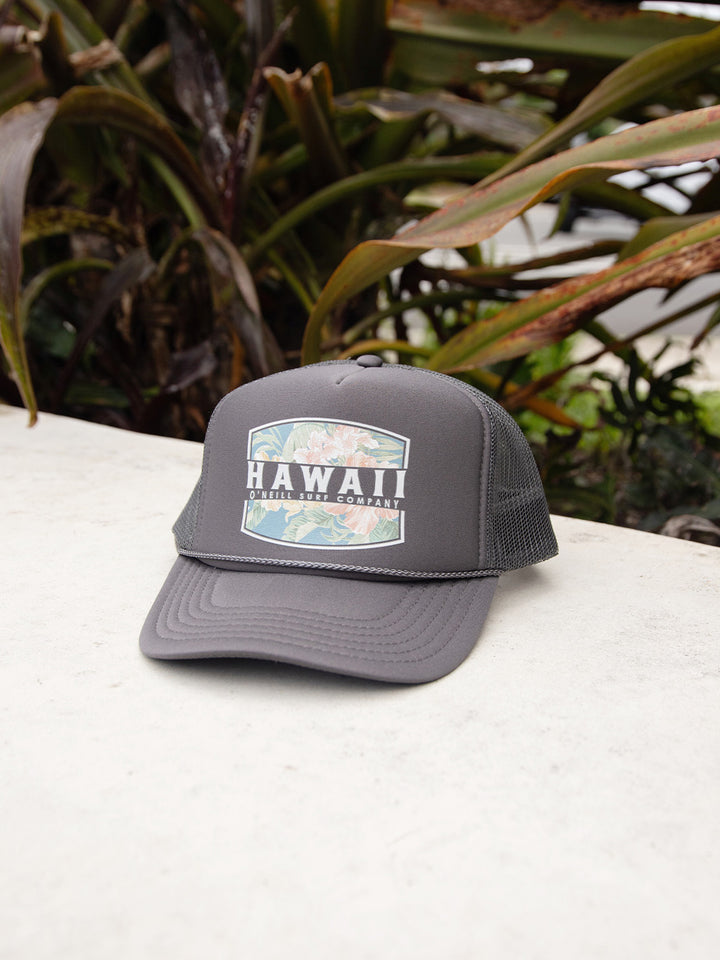 O'NEILL HAWAII FLORAL ARLIE WOMENS TRUCKER - BLACK