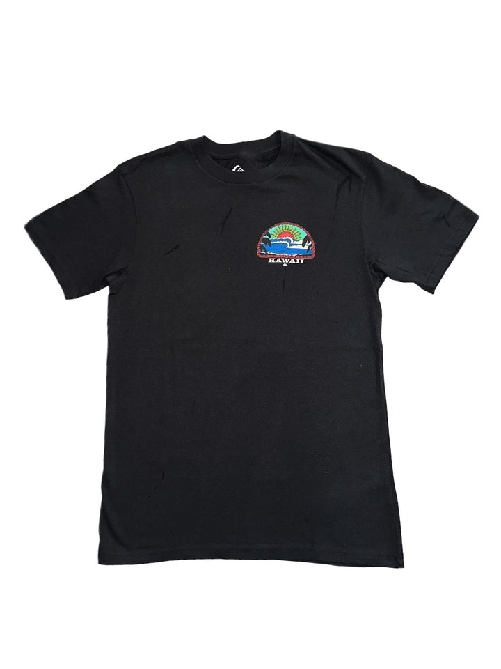 QUIKSILVER HI BLAZING SUN TEE - BLACK