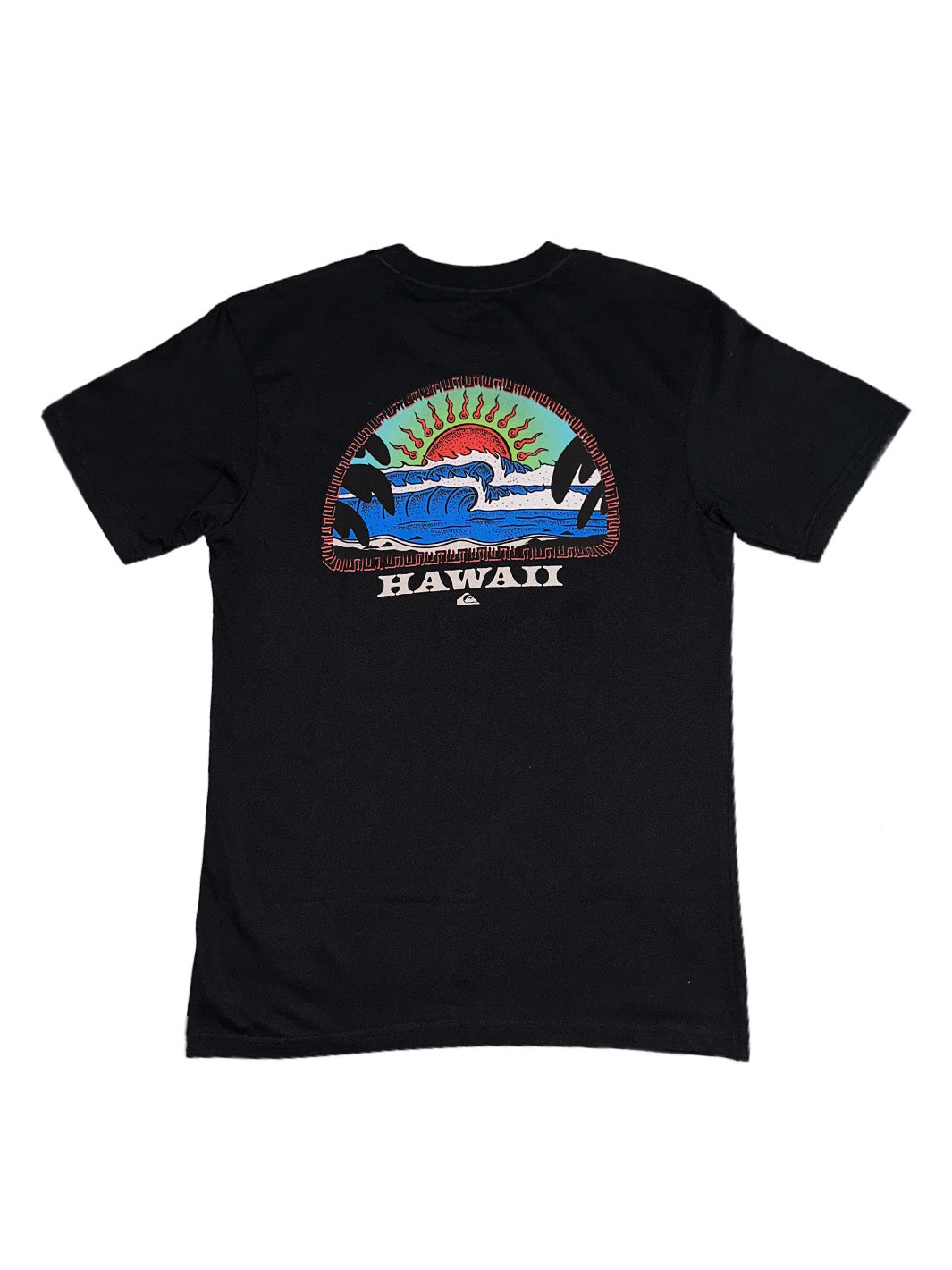 QUIKSILVER HI BLAZING SUN TEE - BLACK