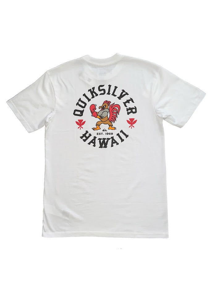 QUIKSILVER HI ROOSTER TEE - WHITE
