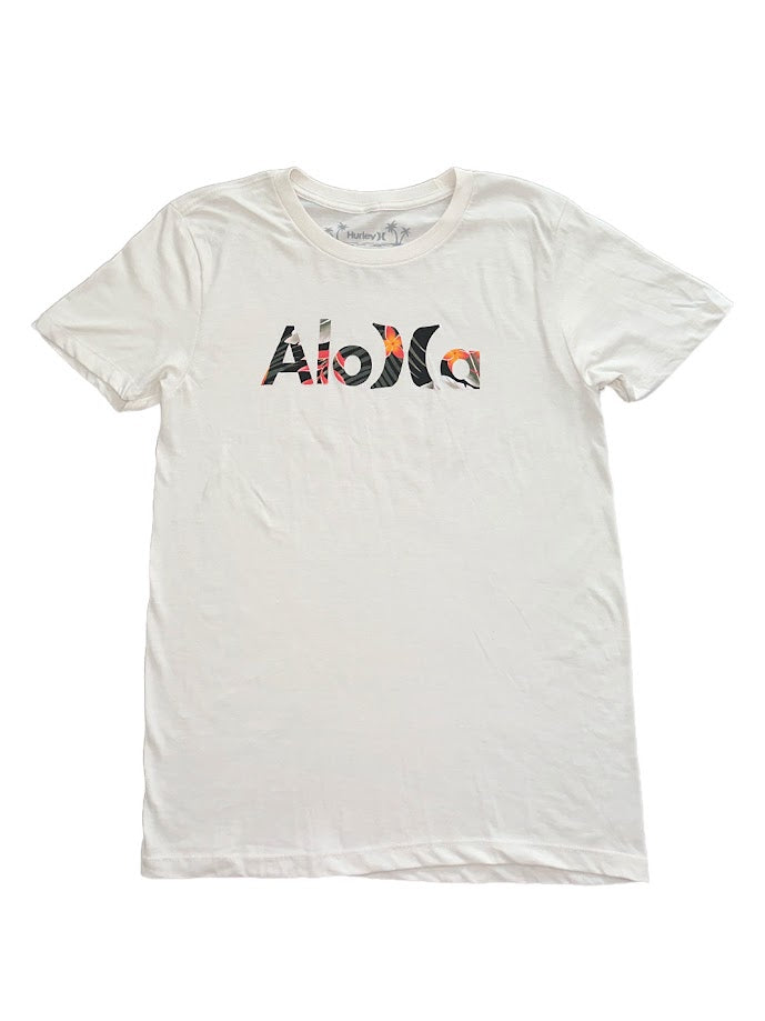 HURLEY EVD ALOHA TEE - LIGHT TAN