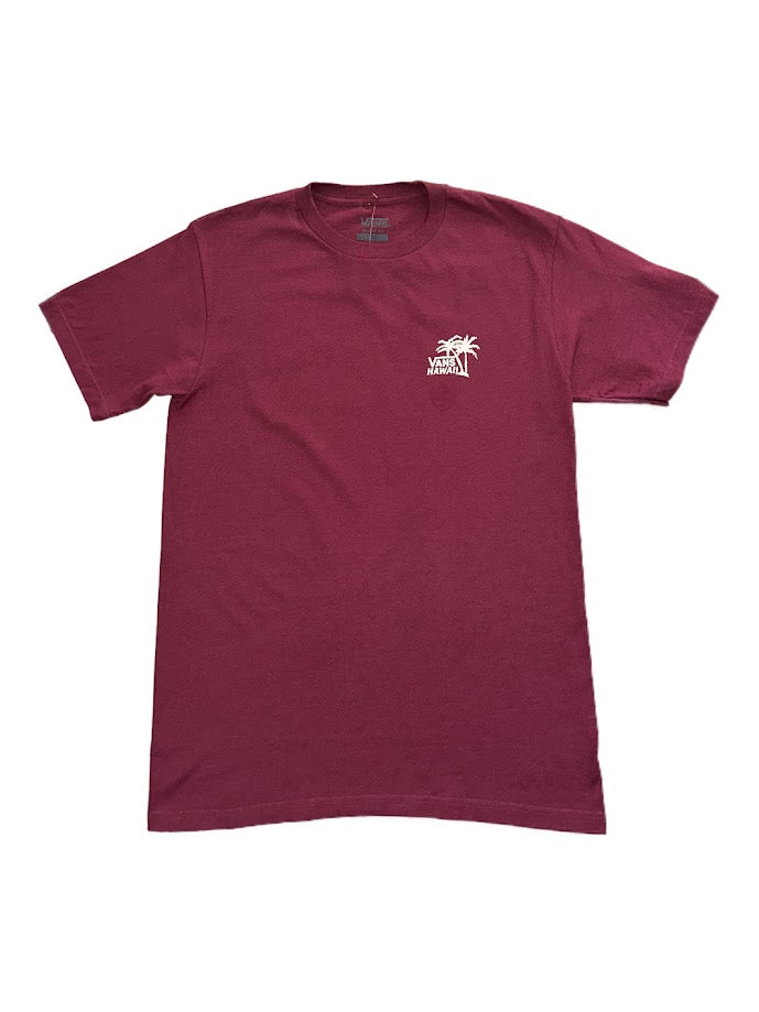 VANS HAWAIIAN SUN SS TEE - BURGUNDY