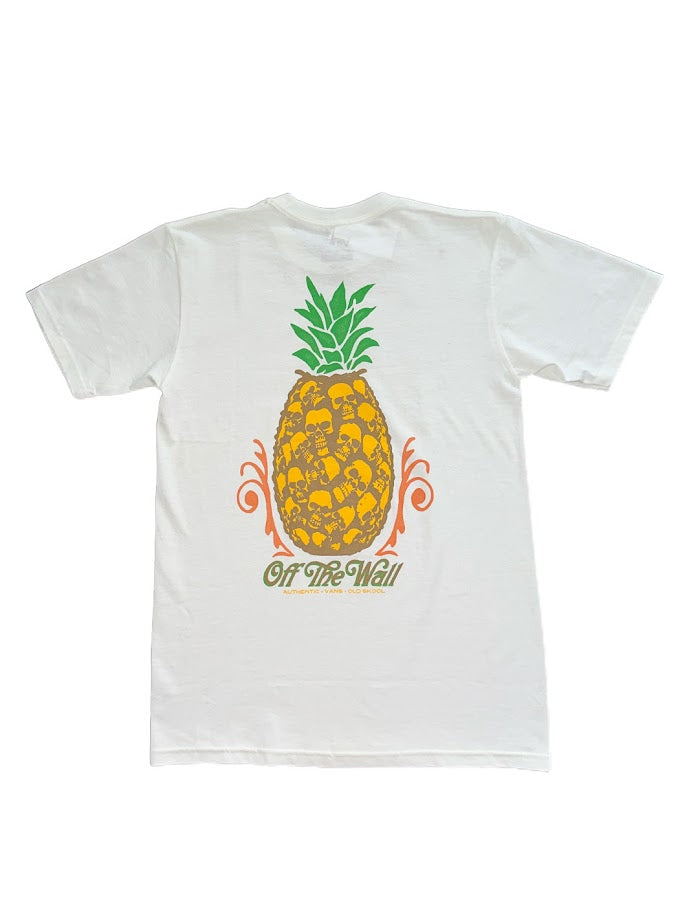 VANS PINEAPPLE SKULL TEE - MARSHMELLOW