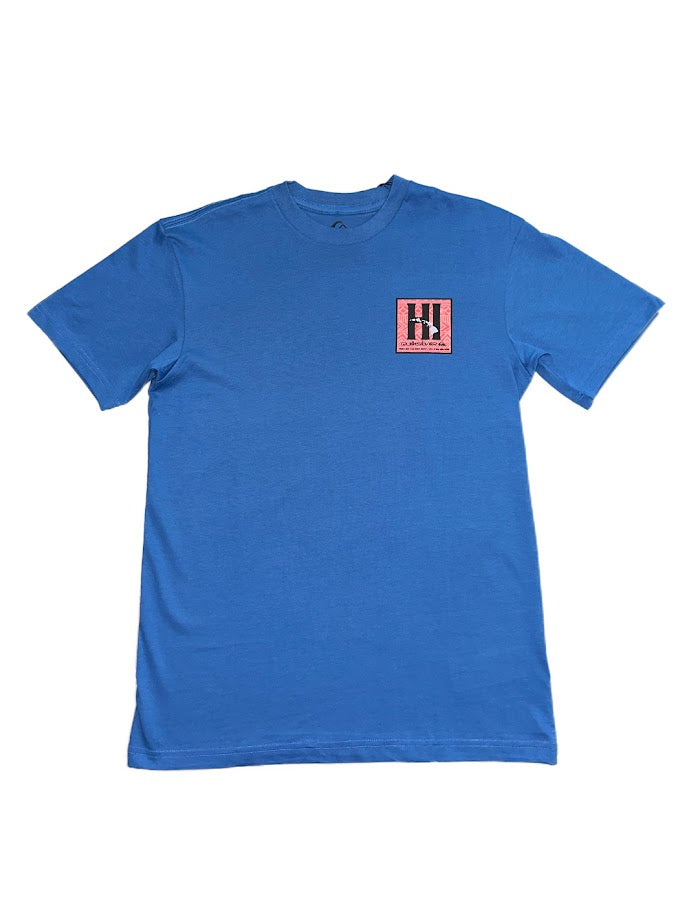 QUIKSILVER HI TAPA BOX TEE - BLUE