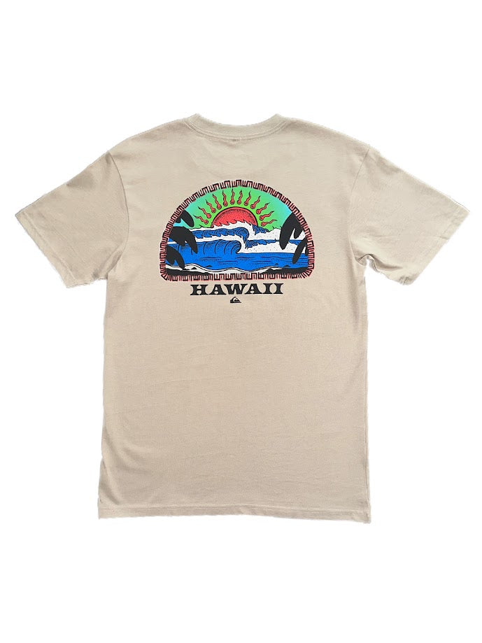 QUIKSILVER HI BLAZING SUN TEE - TAN