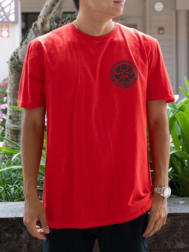 HIC ISLAND DOT TEE - RED