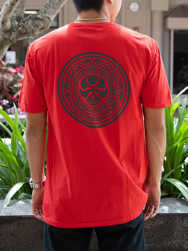 HIC ISLAND DOT TEE - RED