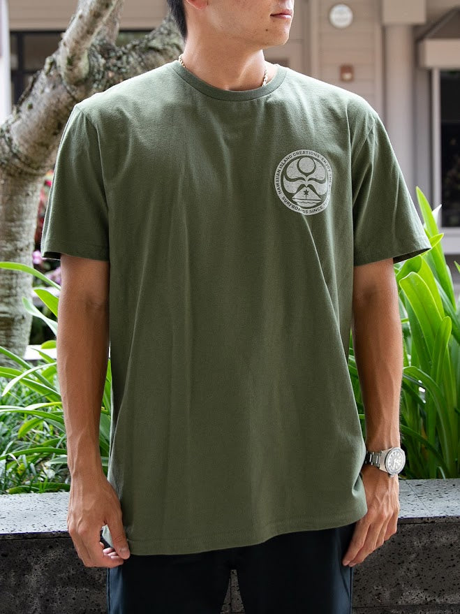 HIC ISLAND DOT BIG BRADDAH TEE - MILITARY GREEN