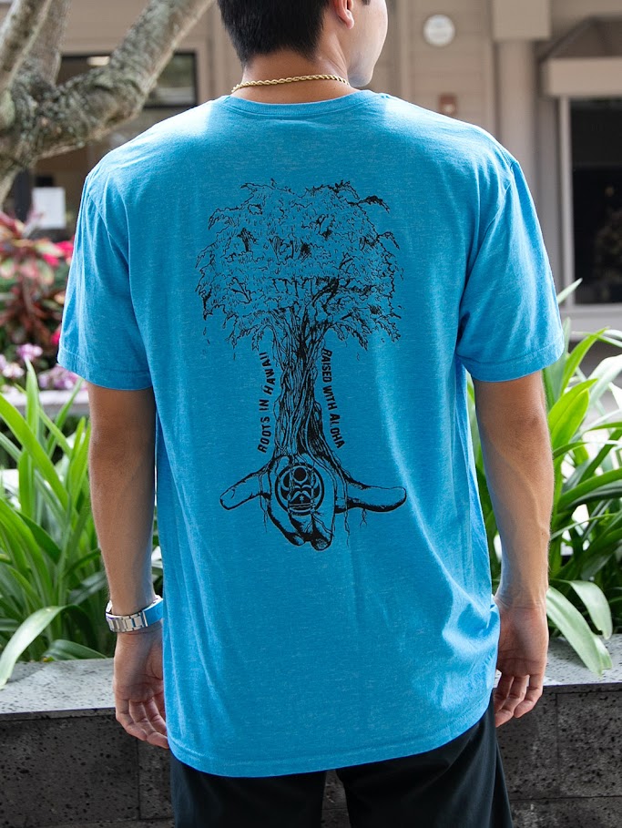 HIC NEW ROOTS II TEE - HEATHER SAPPHIRE BLUE