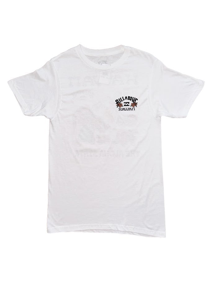 BILLABONG MAP HAWAII TEE - WHITE